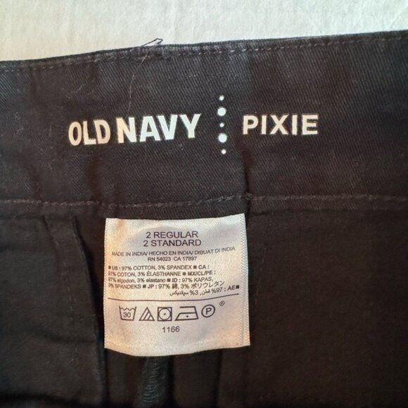 Old Navy Women’s Pixie Shorts Size 2 Y2K Mid Rise Festival Black Classic - Picture 5 of 6